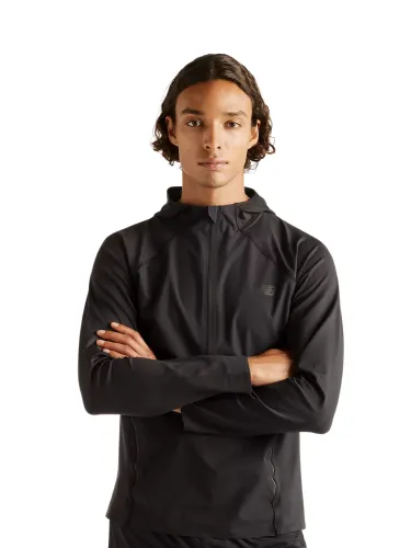 Bluza do biegania męska New Balance Reflective Run Hoodie black