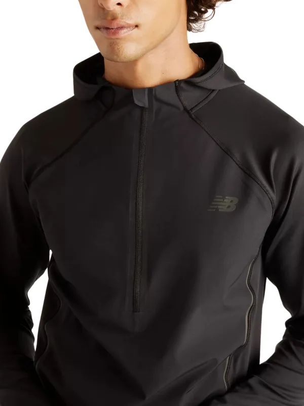 Bluza do biegania męska New Balance Reflective Run Hoodie black