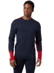 Koszulka termoaktywna męska Helly Hansen Lifa Merino Midweight Crew navy