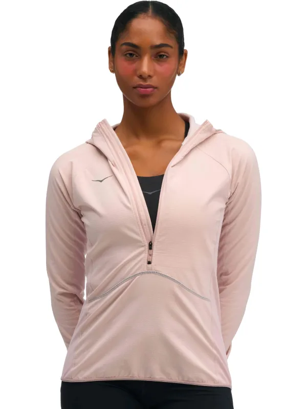 Kurtka damska HOKA SkyGlow Half-Zip pink opal