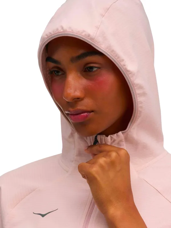 Kurtka damska HOKA SkyGlow Half-Zip pink opal