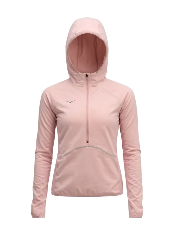 Kurtka damska HOKA SkyGlow Half-Zip pink opal
