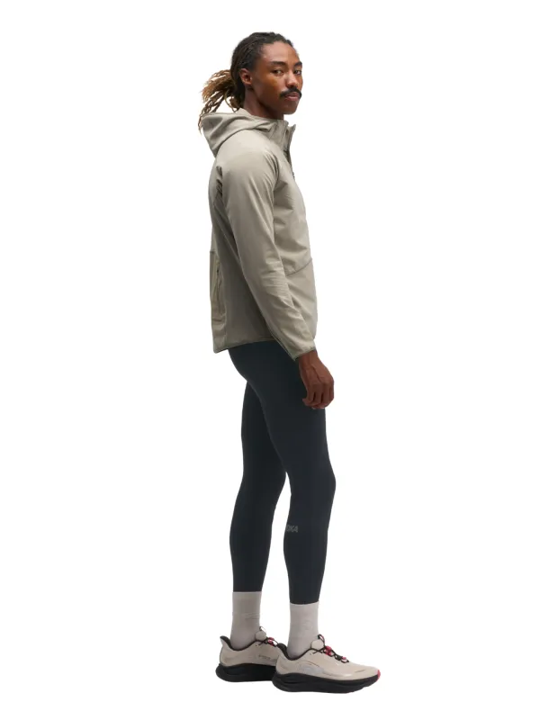 Kurtka męska HOKA SkyGlow Half-Zip pebble grey