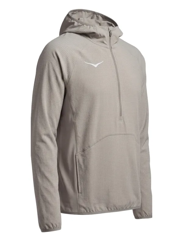 Kurtka męska HOKA SkyGlow Half-Zip pebble grey