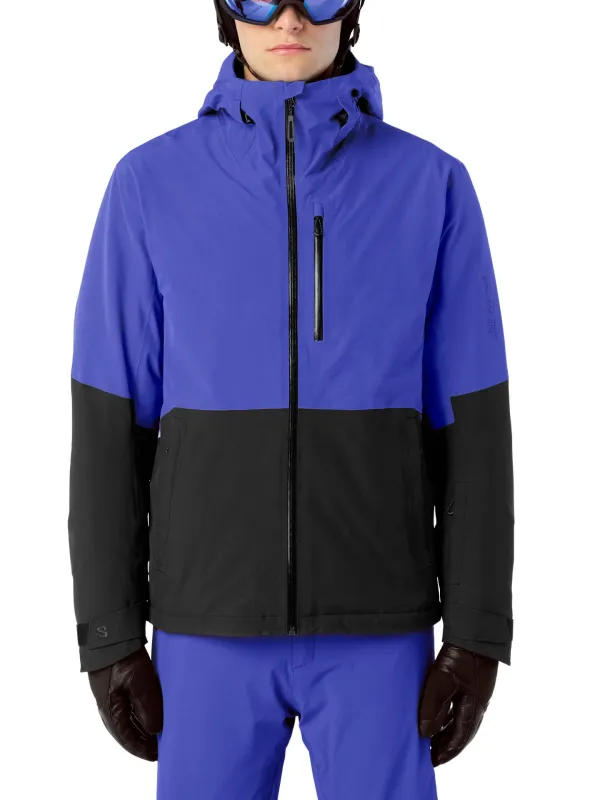 Kurtka narciarska męska Salomon Highland Jacket clematis blue/deep black