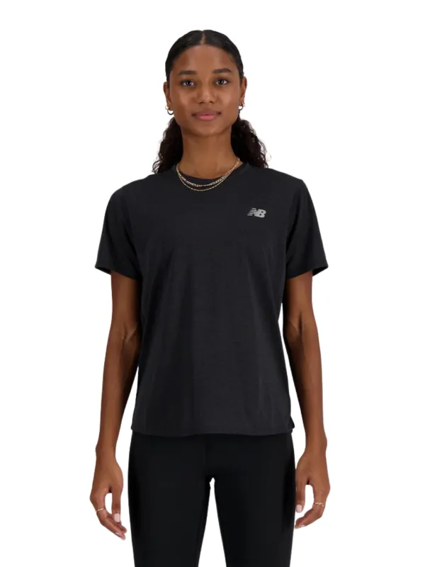Koszulka damska New Balance RC Essential T-Shirt caviar heather