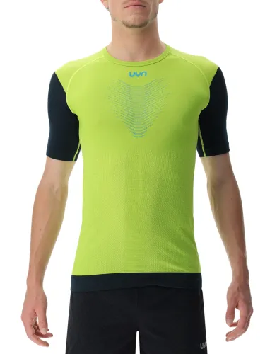 Koszulka męska UYN PB42 OW Shirt Short SL sulphur spring/black