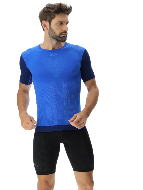 Koszulka męska UYN PB42 OW Shirt Short SL strong blue/peacot