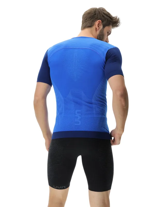 Koszulka męska UYN PB42 OW Shirt Short SL strong blue/peacot