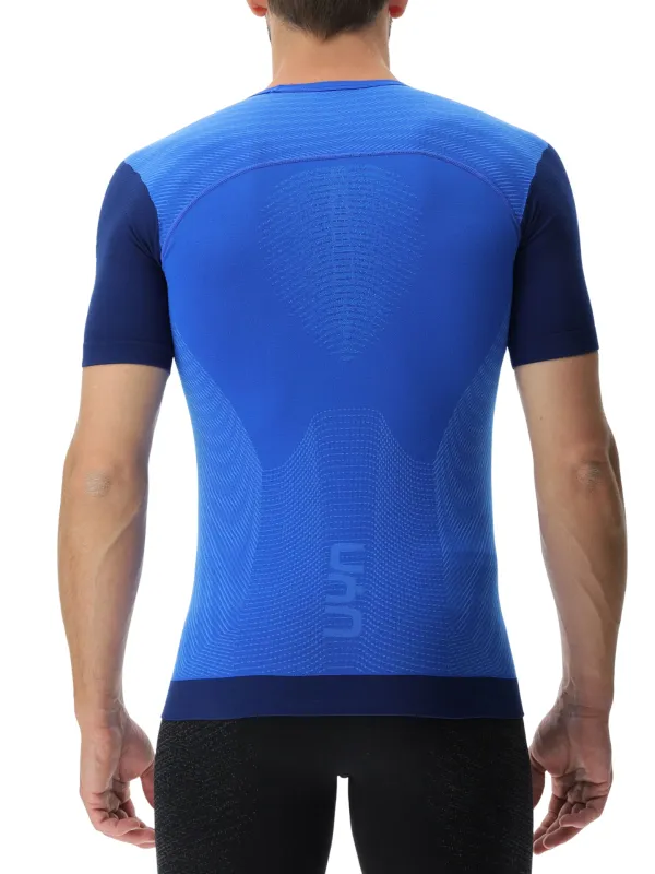 Koszulka męska UYN PB42 OW Shirt Short SL strong blue/peacot