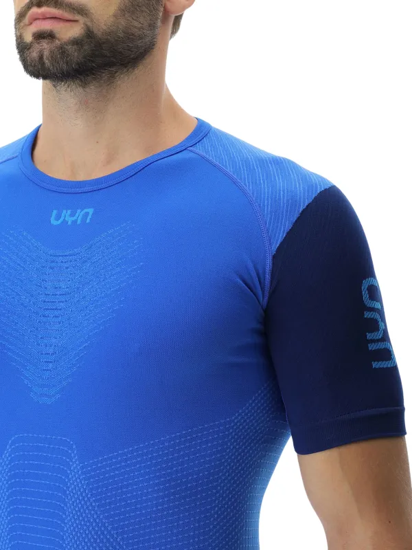 Koszulka męska UYN PB42 OW Shirt Short SL strong blue/peacot