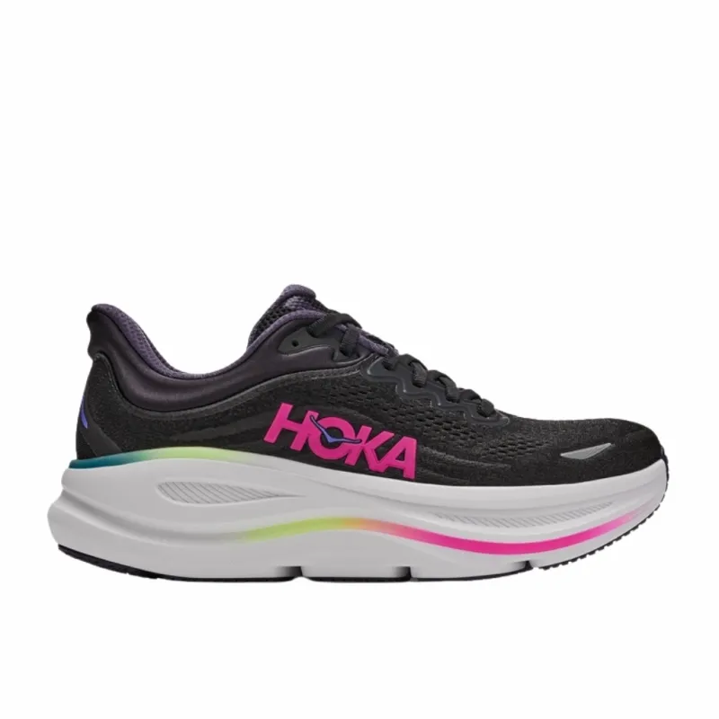 Buty biegowe damskie HOKA Bondi 9 black / neon dragonfruit