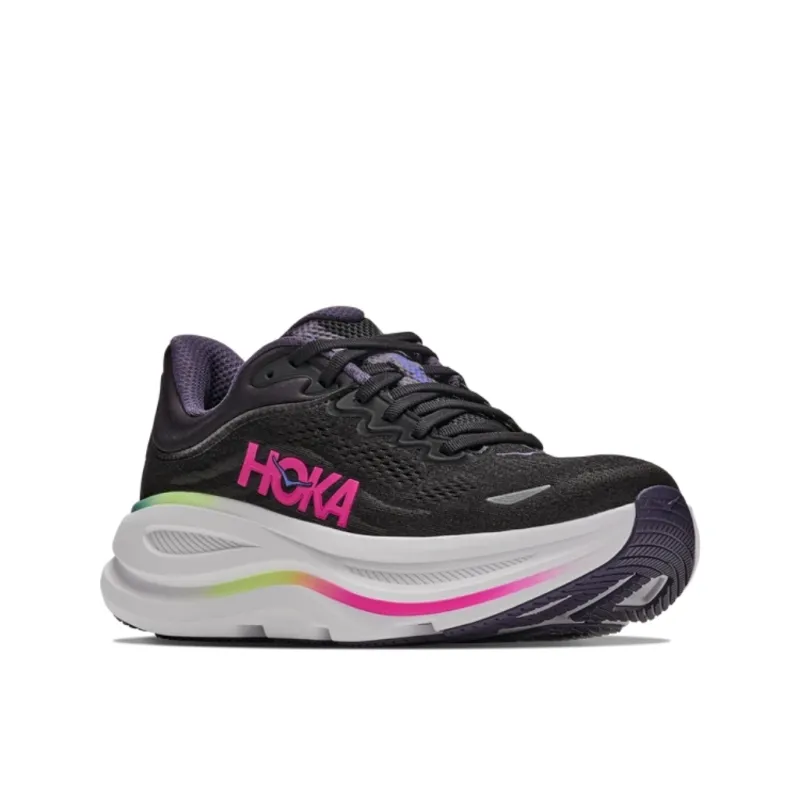 Buty biegowe damskie HOKA Bondi 9 black / neon dragonfruit
