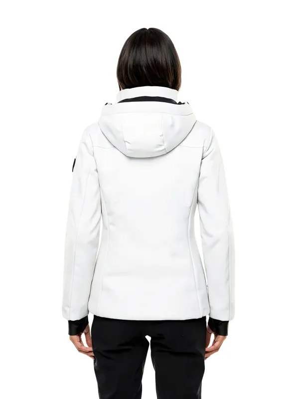 Kurtka narciarska damska EA7 Emporio Armani Kitzbühel Softshell Jacket White