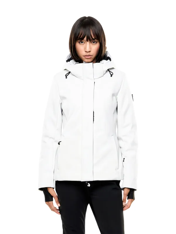 Kurtka narciarska damska EA7 Emporio Armani Kitzbühel Softshell Jacket White