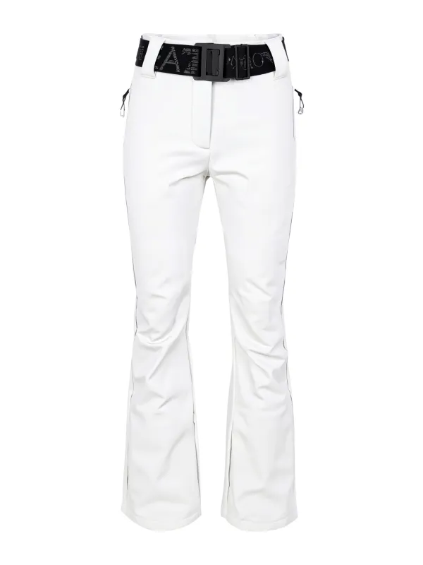 Spodnie narciarskie damskie EA7 Emporio Armani Kitzbühel Softshell Waisted Pant White
