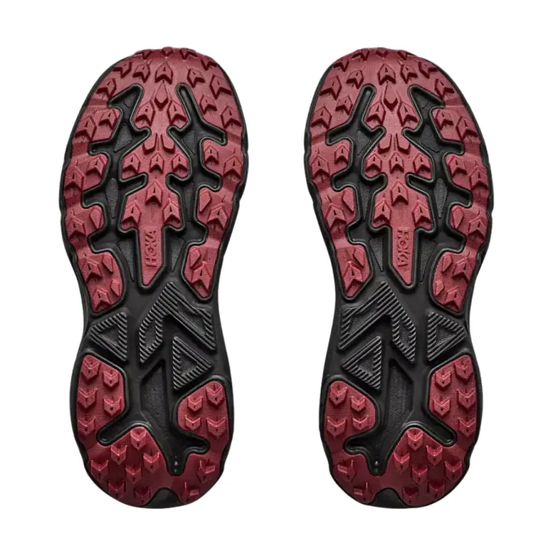 Buty do biegania damskie HOKA Challenger 8 GTX black/varsity burgundy