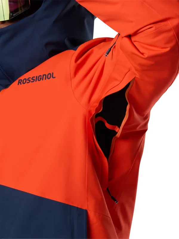 Kurtka narciarska męska Rossignol Rochrun Insulated golden gate / dark navy