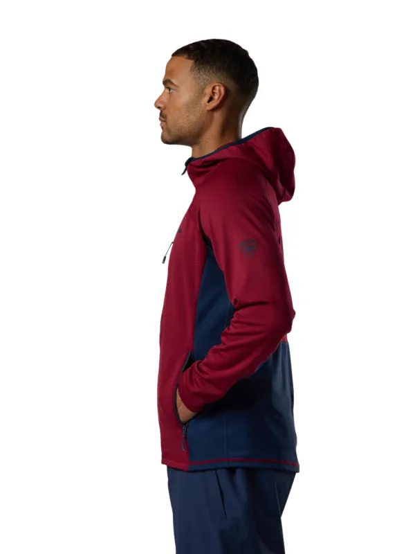 Bluza narciarska męska Rossignol Blackside FZH Fleece Tibetan Red