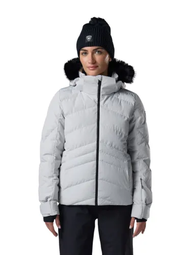 Kurtka narciarska damska Rossignol Staci Insulated Silver Pearly