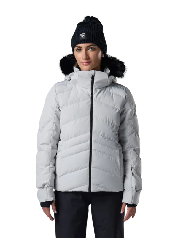Kurtka narciarska damska Rossignol Staci Insulated Silver Pearly