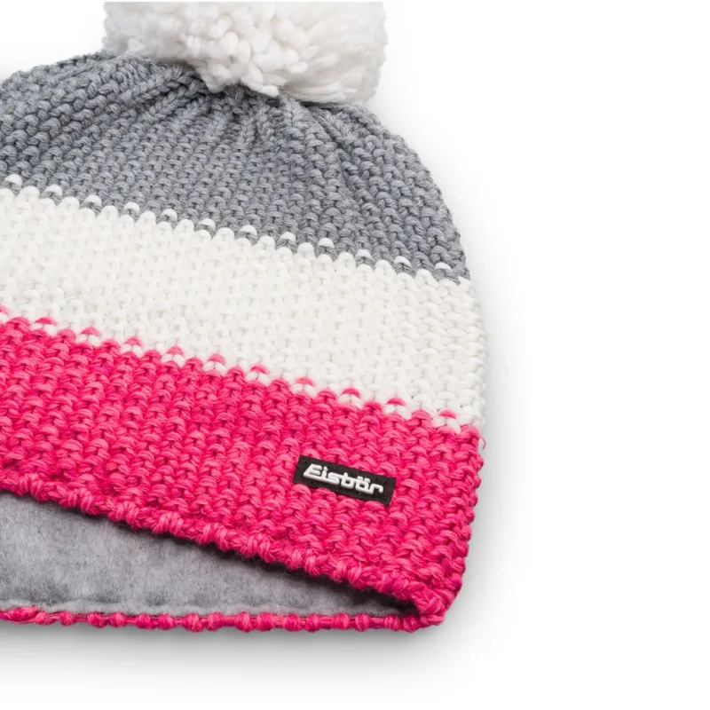 Czapka dziecięca Eisbar Star Pompon MÜ kids pink