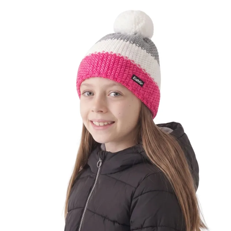 Czapka dziecięca Eisbar Star Pompon MÜ kids pink