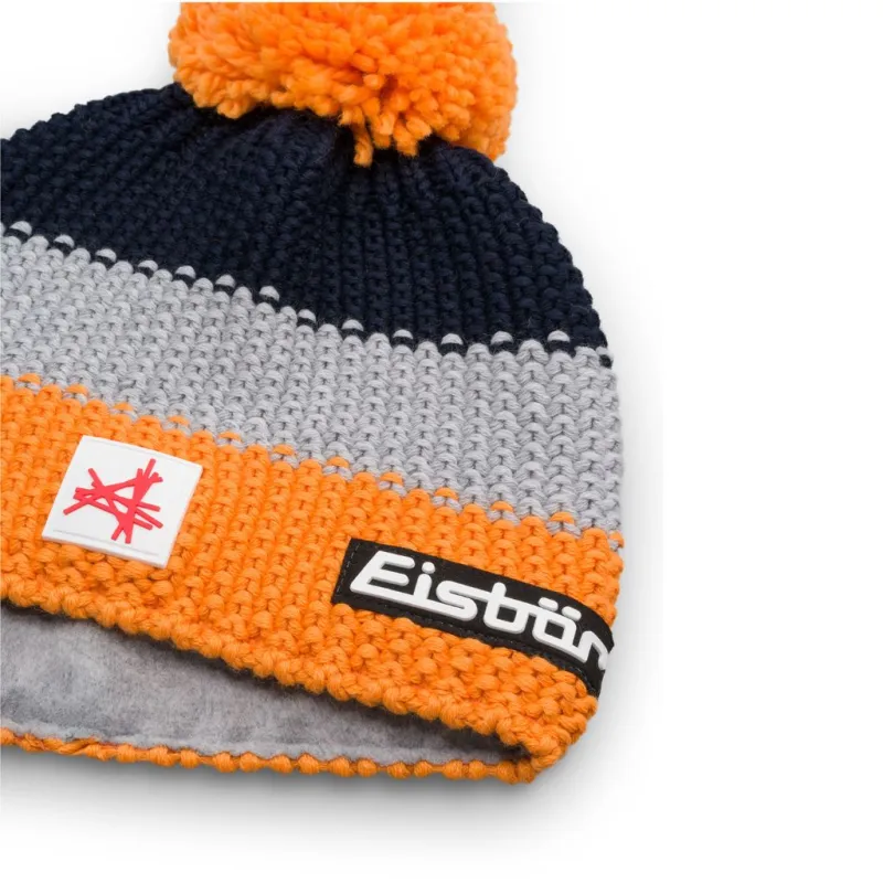 Czapka dziecięca Eisbar Star Pompon MÜ SA kids orange