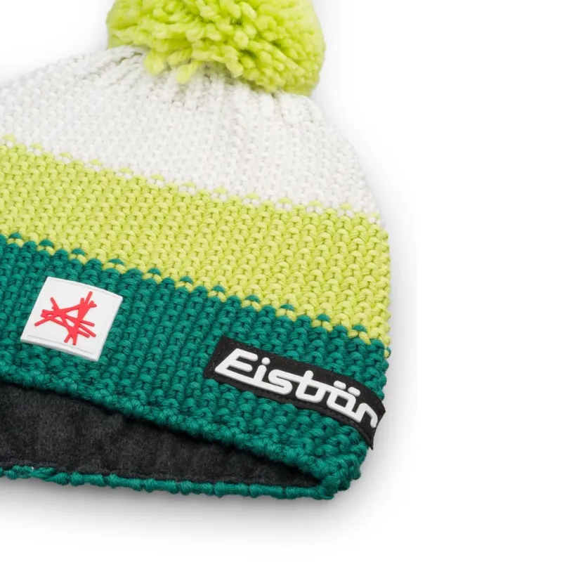 Czapka dziecięca Eisbar Star Pompon MÜ SA kids blue/lemon/white