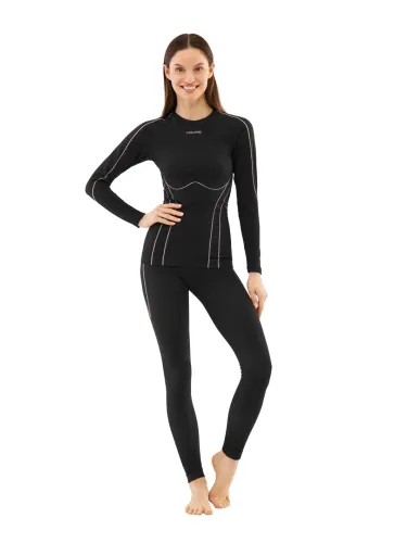 Bielizna damska VIKING Etna 2.0 Lady Set Bamboo black/violet