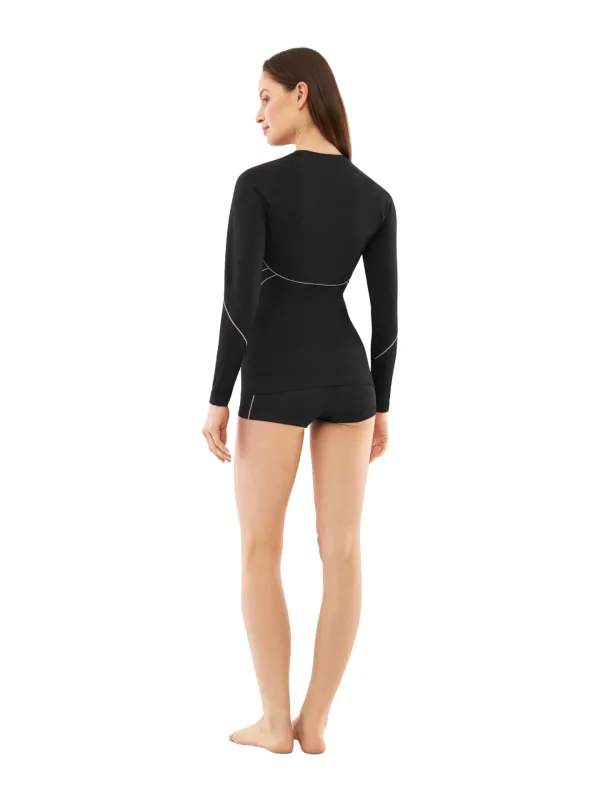 Bielizna damska VIKING Etna 2.0 Lady Set Bamboo black/violet