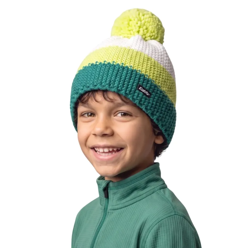 Czapka dziecięca Eisbar Star Pompon MÜ kids green/lime/white