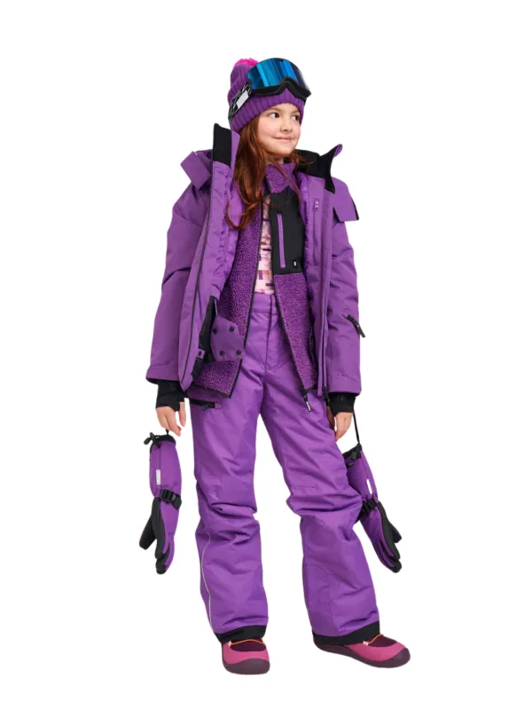 Kurtka narciarska dziecięca Reima Perille plum purple