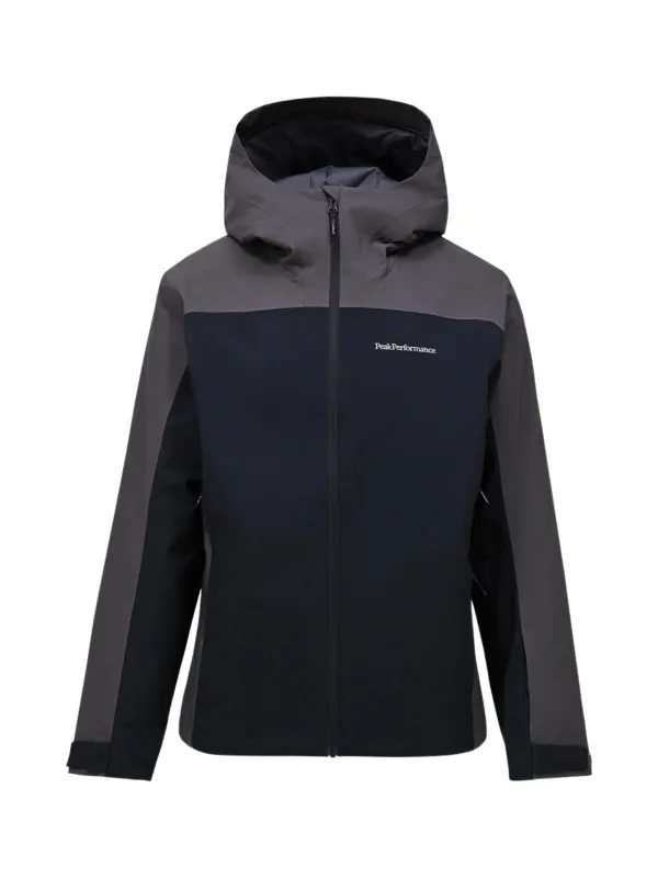 Kurtka narciarska męska Peak Performance Maroon Blocked HIPE 2L Insulated Shell black/motion grey