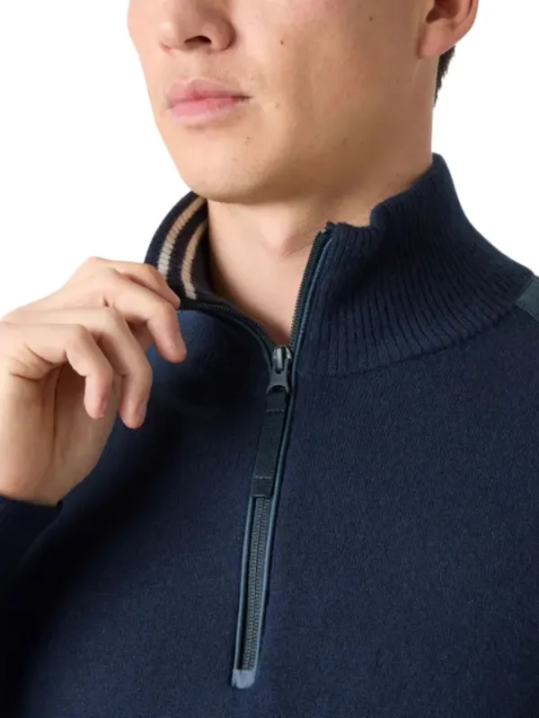 Sweter męski Helly Hansen Afton Knitted Half-Zip navy