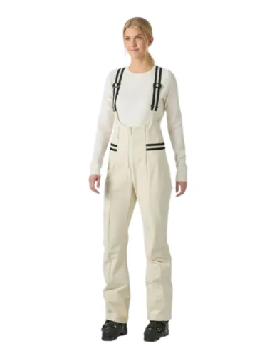 Spodnie narciarskie damskie Helly Hansen Avanti Softshell Bib cream