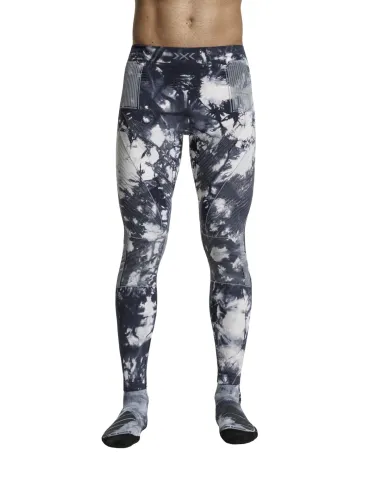 Legginsy termoaktywne X-bionic Energy Accumulator Wild Tiedye X Black/X White