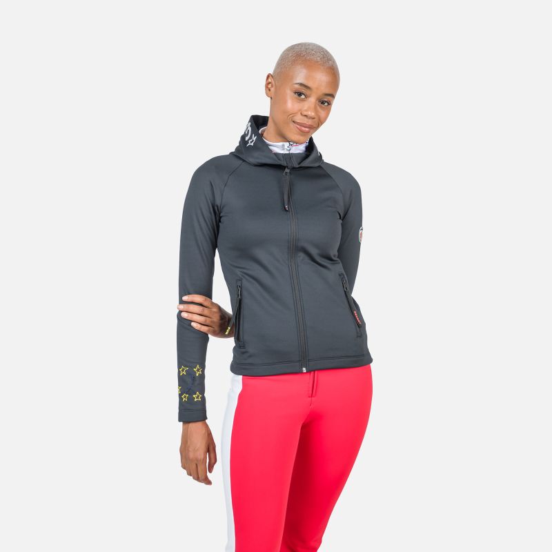 Bluza Rossignol JCC damska Climi z kapturem czarna.jpg