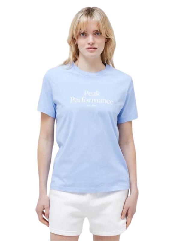 Koszulka Peak Performance damska Original Small Logo Tee niebieska