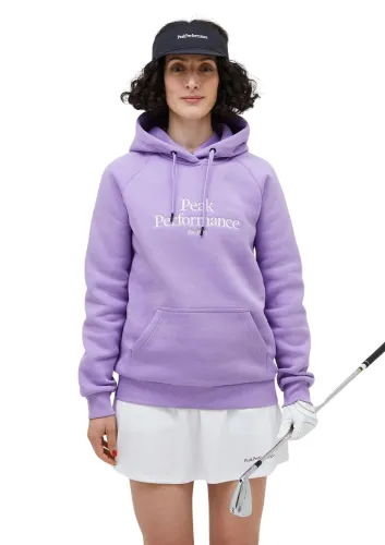 Bluza Peak Performance damska Original Hood fioletowa
