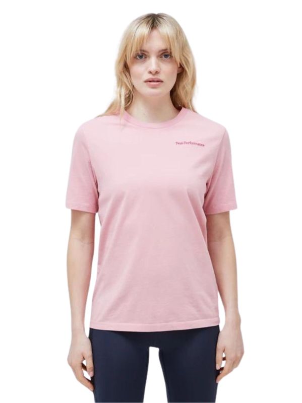 Koszulka Peak Performance damska Original Small Logo Tee różowa