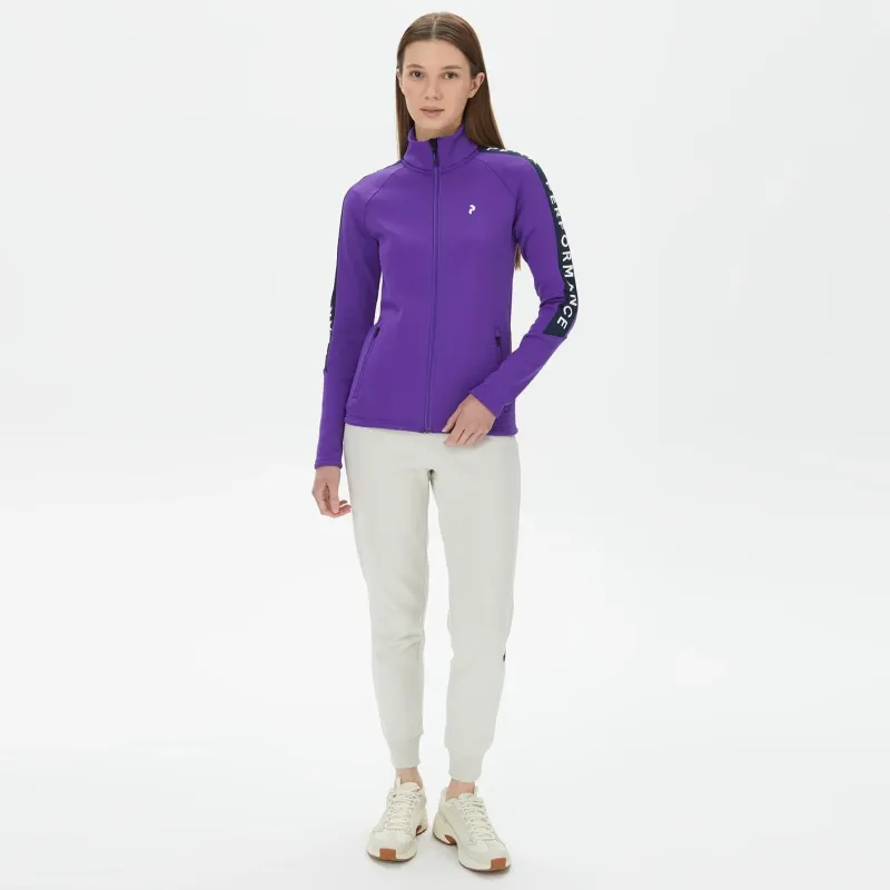 Bluza Peak Performance damska Rider Zip Jacket fioletowa