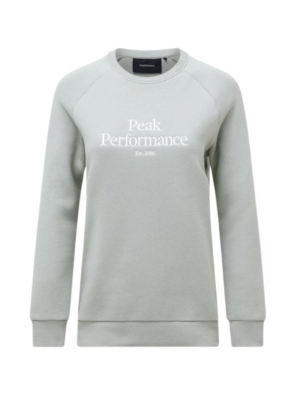 Bluza Peak Performance damska Original Crew Limit green