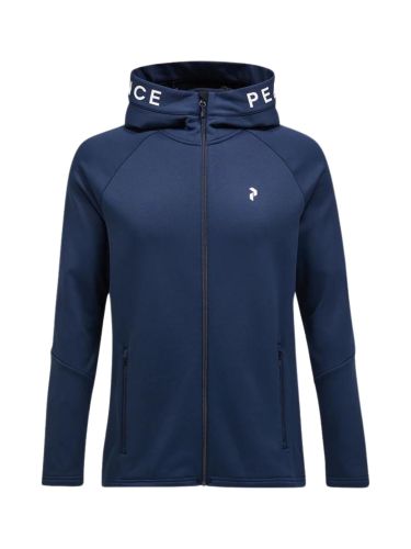 Bluza Peak Performance męska Rider Zip Hood granatowa z kapturem