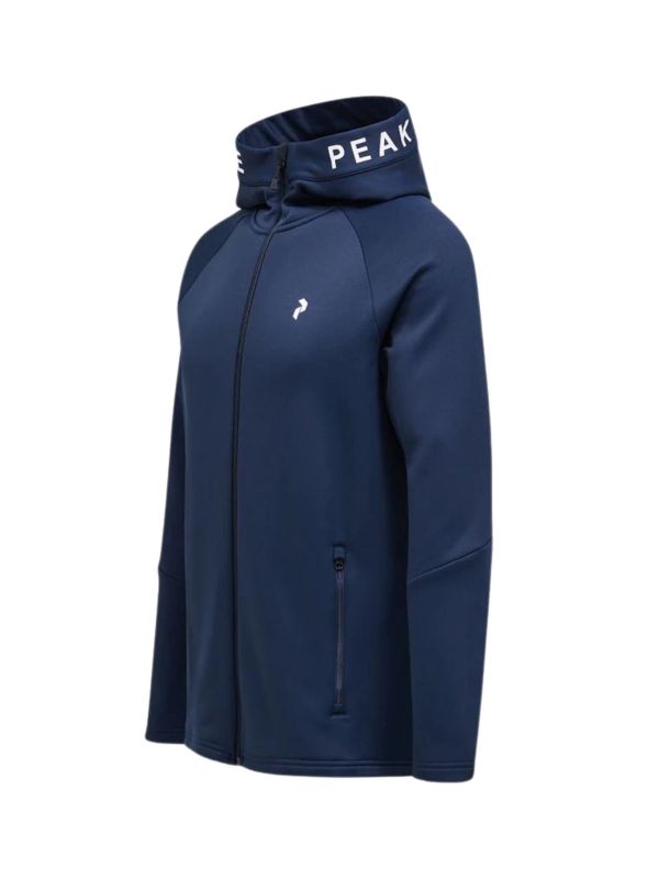 Bluza Peak Performance męska Rider Zip Hood granatowa