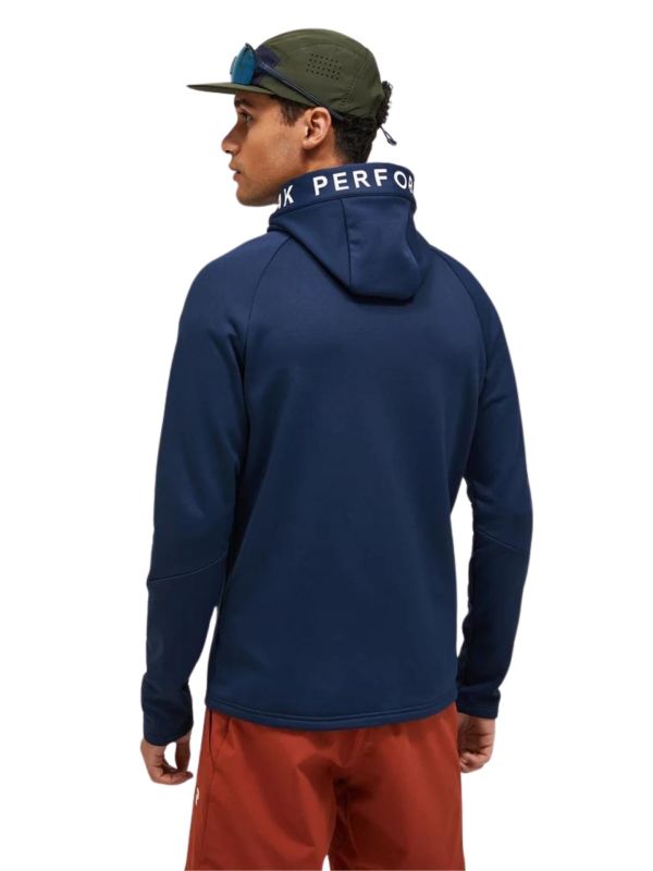Bluza Peak Performance męska Rider Zip Hood granatowa