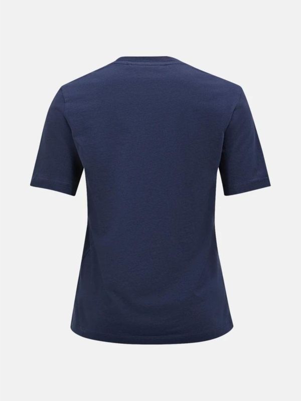 Koszulka Peak Performance damska Original Small Logo Tee granatowa