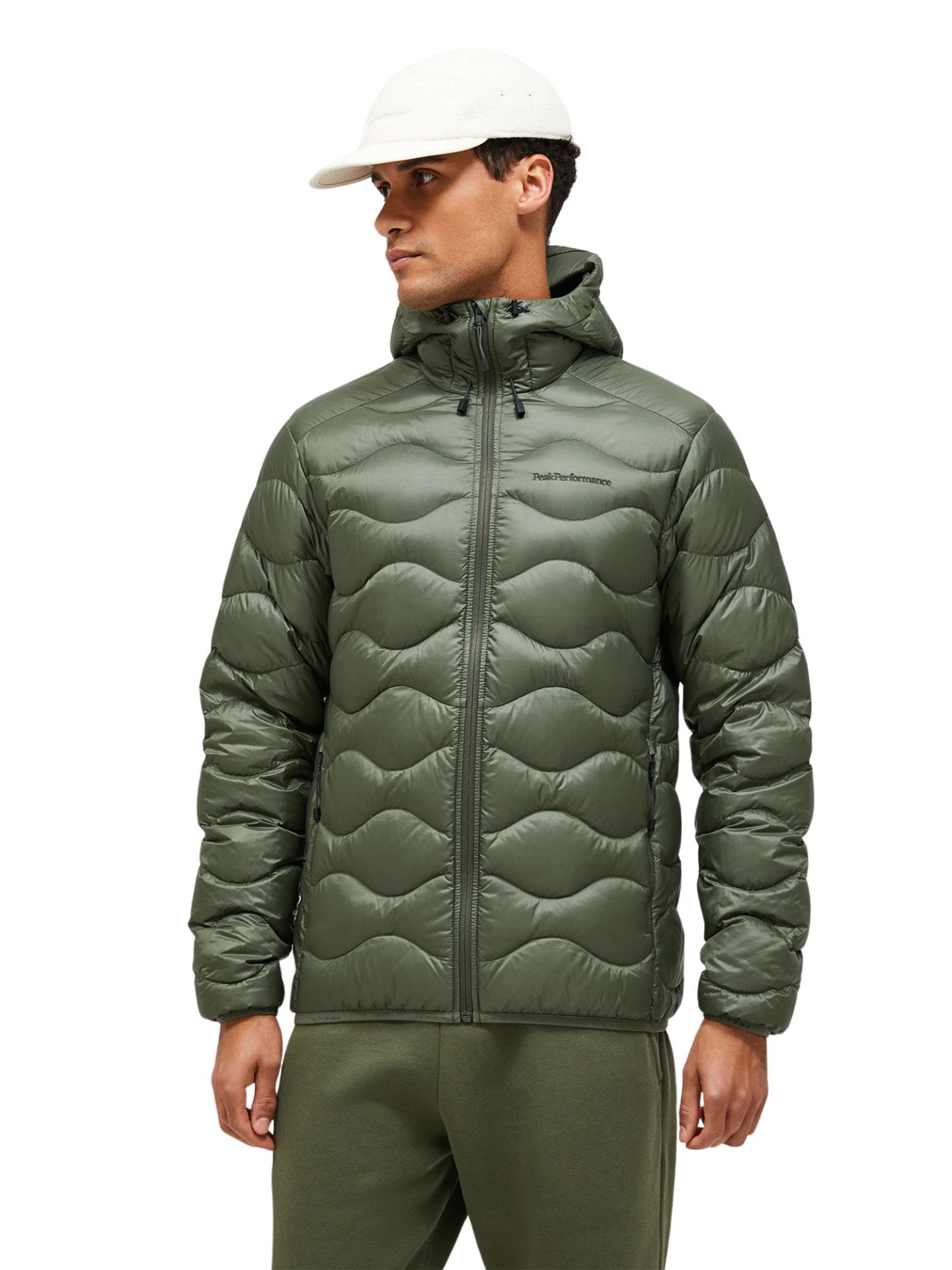 Kurtka puchowa męska Peak Performance Helium Down Hood pine needle